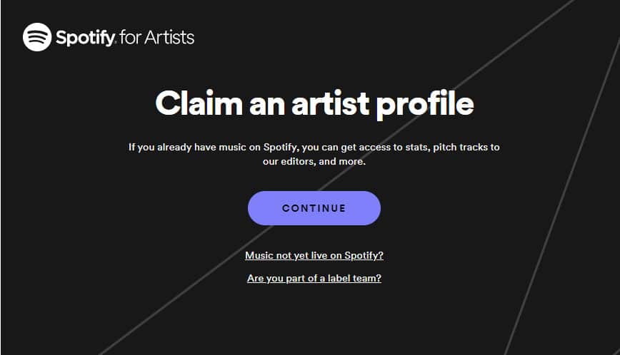 Cómo crear un perfil de artista en Spotify